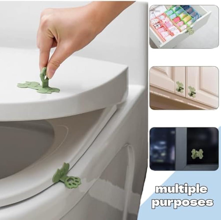 4Pcs Toilet Cover Lifter Cat Paw Lid Lifter | Sanitary Seat Raiser, Sanitation Lift Aid Handle Cover, Easy Operate, Aesthetically Pleasing