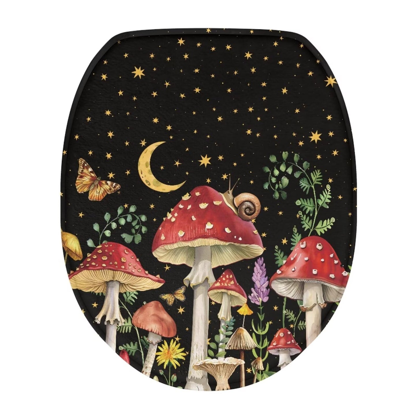 chaqlin Sea Turtle Floral Print Toilet Seat Covers for Bathroom Easy to Clean Toilet Lid Cover Bathroom Decoration Accessories Seat Covers Fits Most Toilets