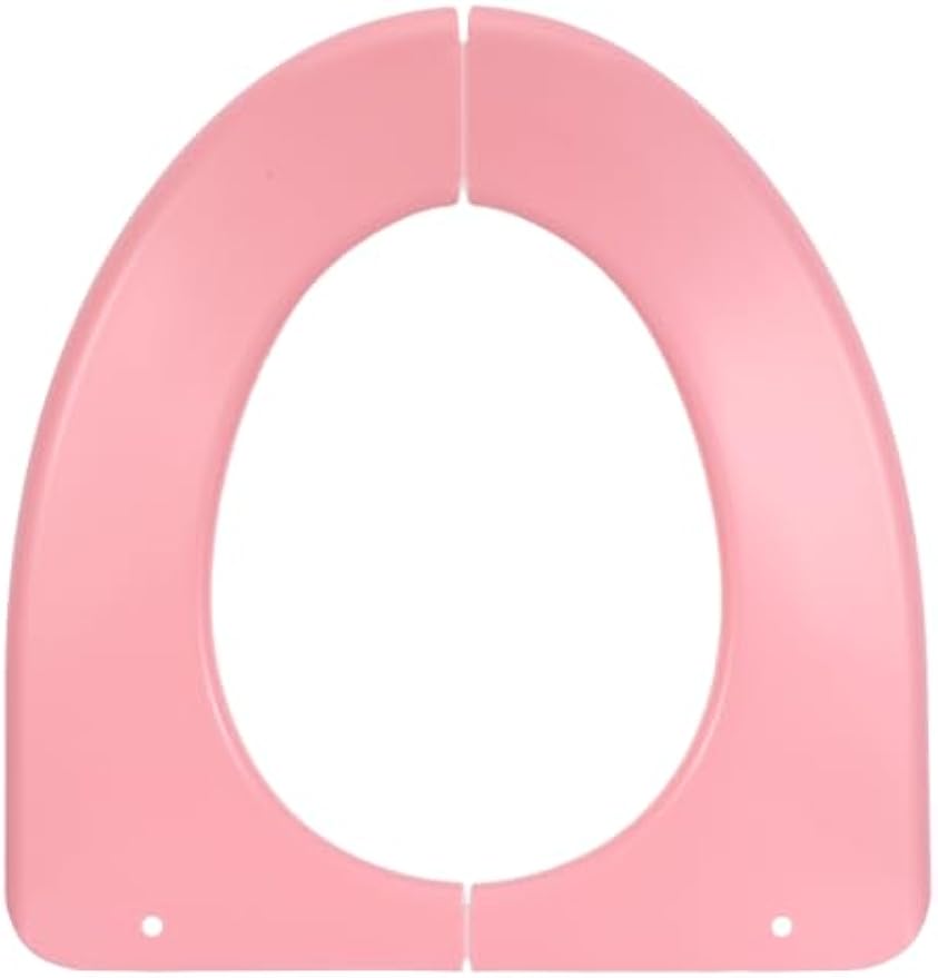 Portable Waterproof Toilet Seat Cushion Foldable Washable Bathroom Toilet Cover Pad with Non-Slip Backing for Home Office Travel 15.35X14.96In