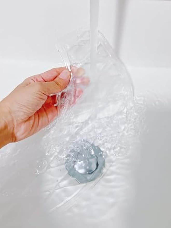 Gel Toilet Seat Cushion - Toilet Cushion for Bathroom - Portable and Washable - Universal Padded Toilet seat for Standard U Shape Toilet Seats -Adhesive Toilet Seat Cushion for Women Seniors (Clear)