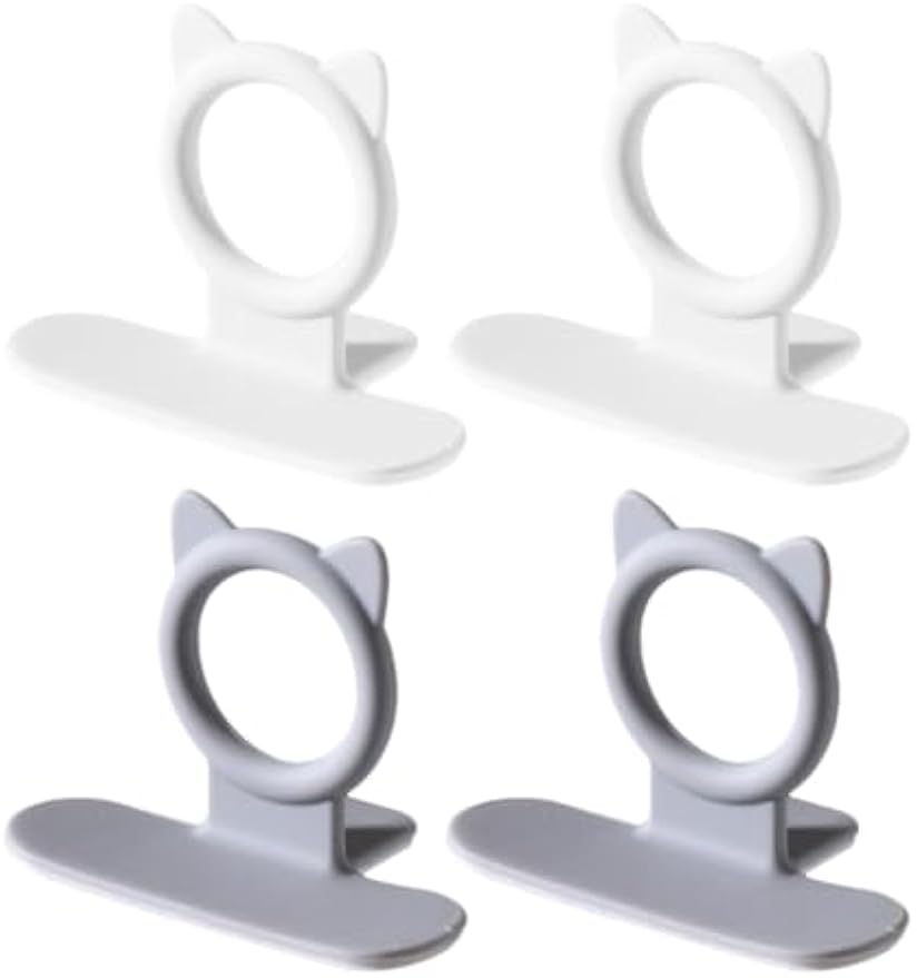 Luxshiny 4Pcs Toilet Lid Handle Adhesive Toilet Seat Lifter for Bathroom Hands-Free Lid Opening Touch Free Bathroom Accessory Easy Install Seat Lift Handle