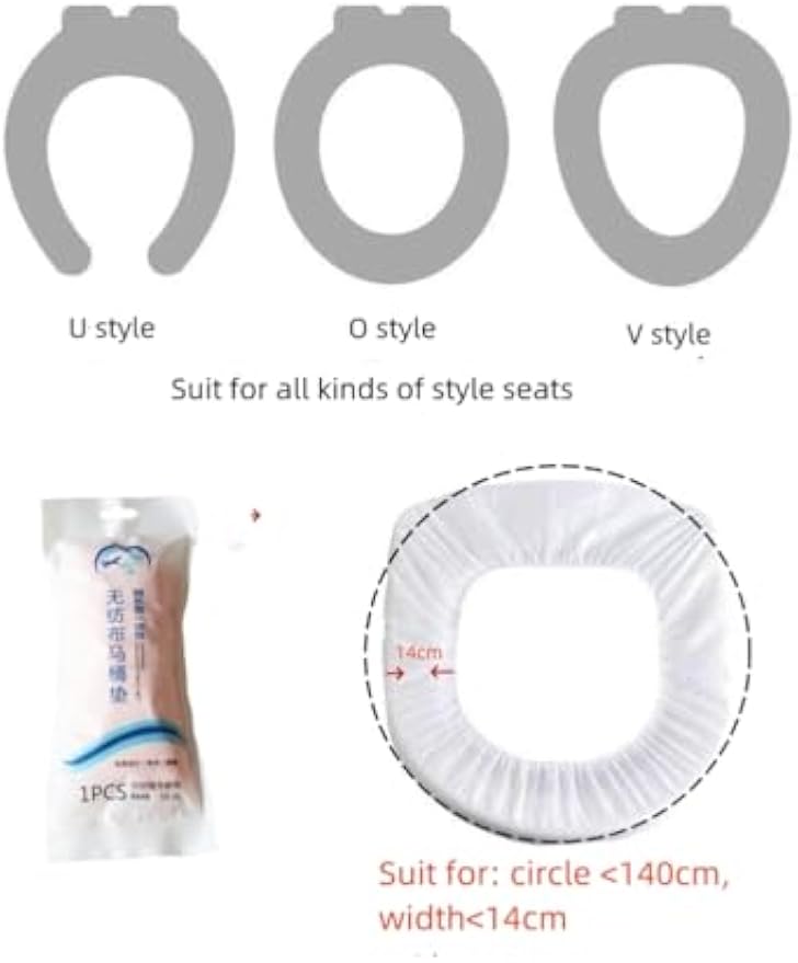 Disposable Non-woven Toilet Seat Mat 2 Layer Water Proof Toilet Cover Portable Travel Hotel Toilet Seat Pad 10 Pieces (Green)