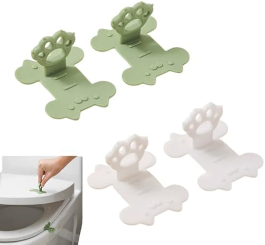 4Pcs Toilet Cover Lifter Cat Paw Lid Lifter | Sanitary Seat Raiser, Sanitation Lift Aid Handle Cover, Easy Operate, Aesthetically Pleasing