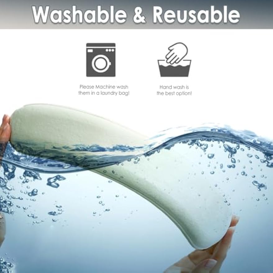 Thick and Elastic Toilet Seat Cover – Washable & Reusable with Double-Sided Hook and Loop Fastener for Easy Attachment – Cushioned Mat with Thick Sponge for Extra Comfort (Green)