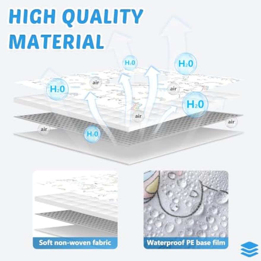 100 Pcs Toilet Seat Covers Disposable for Kids Toddler Extra Large Paper Potty Seat Cover Individually Wrapped Portable Toilet Training Liners for Travel Toilet Seat Covers Public Restrooms (Unicorn)