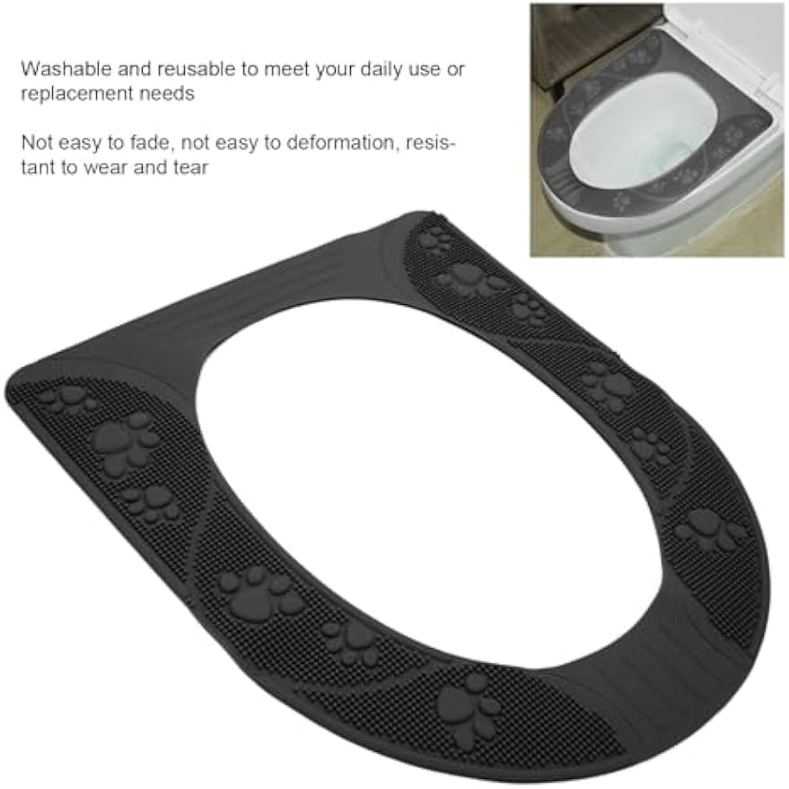 Eujgoov Toilet Seat Cover, Silicone Washable Non Slip Potty Seat Pad 39.5