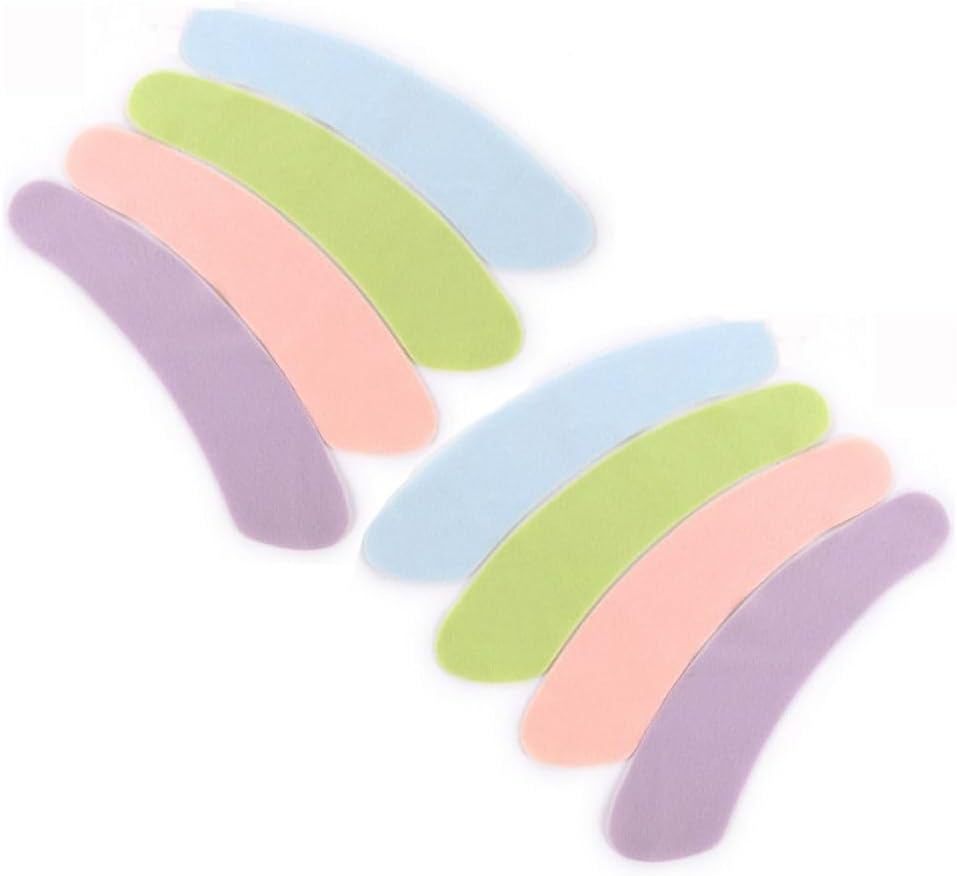 HomeSoGood 8 Set Bathroom Warmer Toilet Seat Cover Pads Washable and Reusable Cushion Toilet Seat Cushion Pad for Winter Bathroom Toilet(8 Pairs)