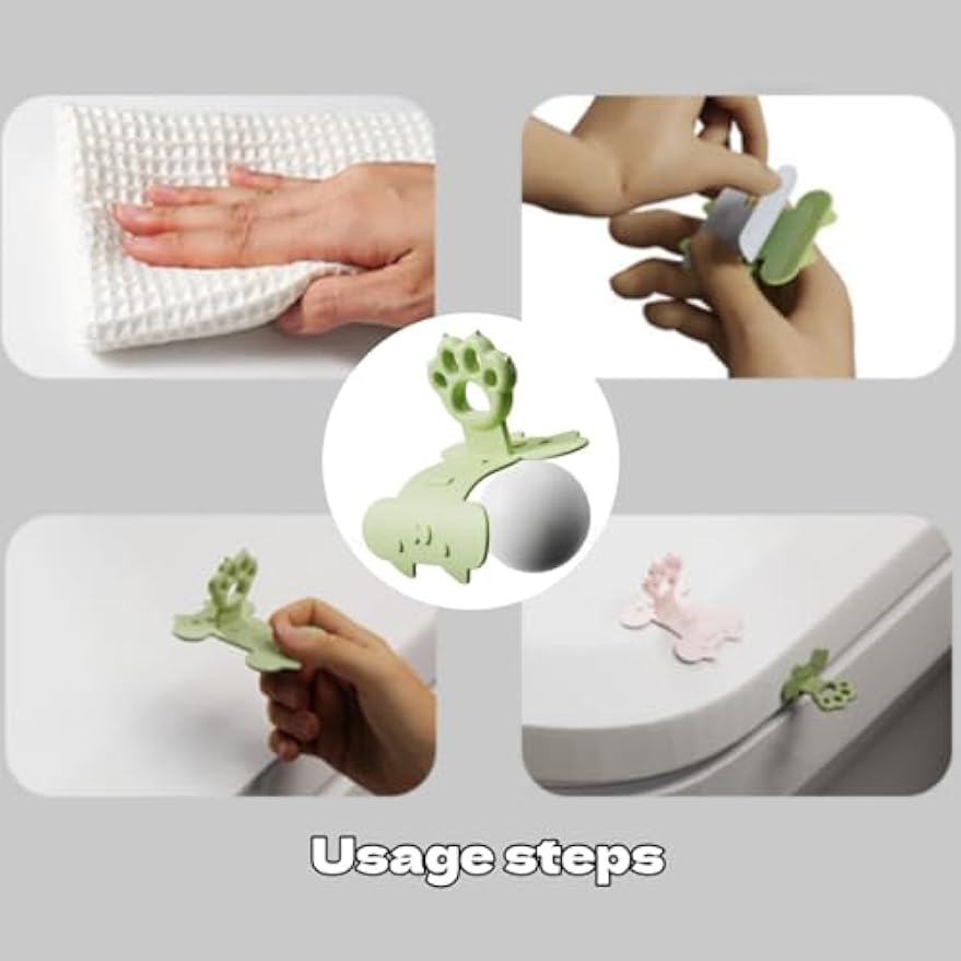 4Pcs Toilet Cover Lifter Cat Paw Lid Lifter | Sanitary Seat Raiser, Sanitation Lift Aid Handle Cover, Easy Operate, Aesthetically Pleasing