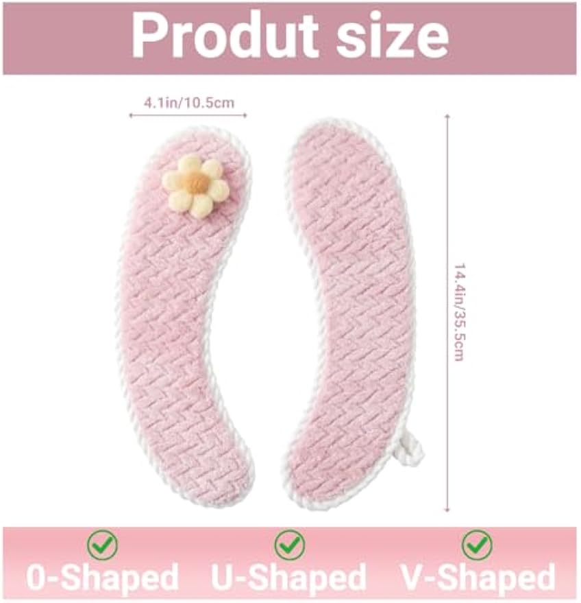 Padded Toilet Seat Warmer Cushion Washable(Pink) | Soft padded toilet seat warmer with handle, washable reusable cushion pad, adhesive backing, universal fit for winter comfort