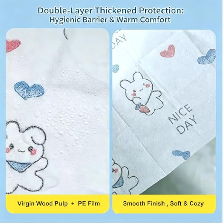 30 Pack Individually Wrapped XL Disposable Toilet Seat Covers | XL 23.62×25.59in Waterproof Toilet Seat Covers, Anti-Curl Non-Slip. Individually Wrapped for Travel & Home. Non-Flushable.