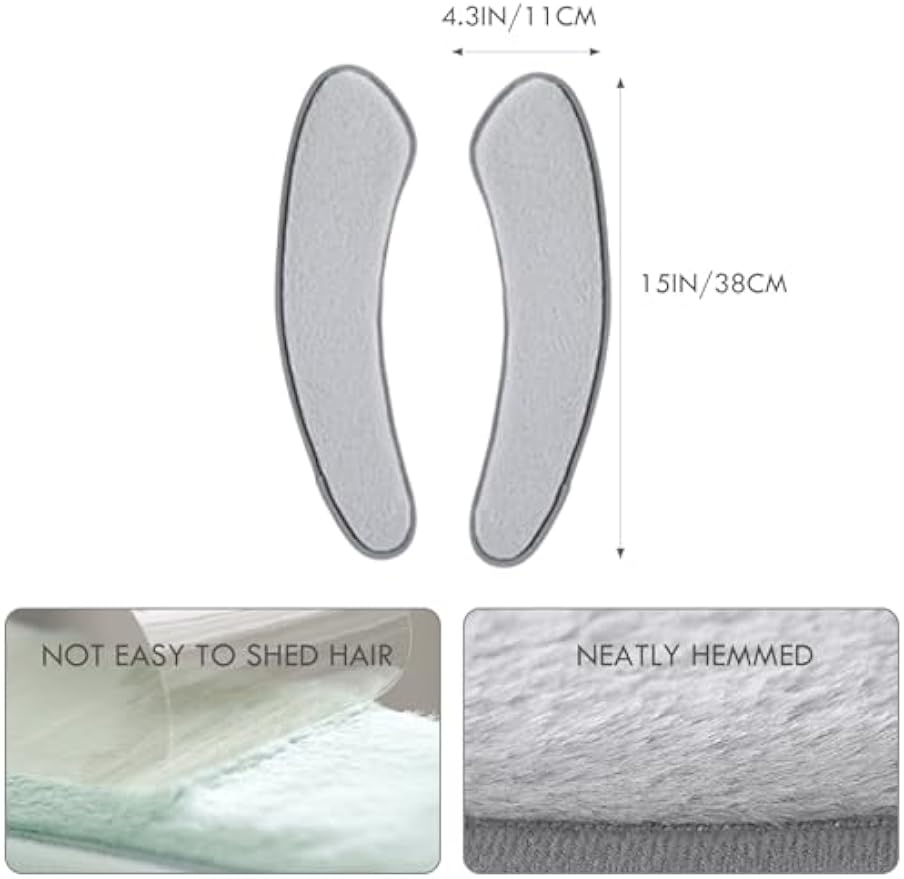 Thick and Warm Toilet Seat Cushion Cover - with Sticky Toilet Seat Cushion - Washable and Reusable Mat for Winter - Double Flap Separation, TPR Back Adhesive, Soft and Protective (Grey)