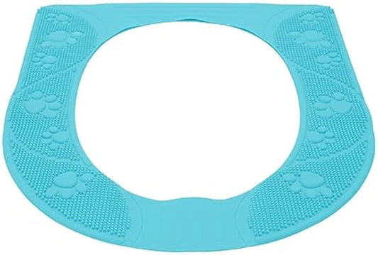 Toilet Seat Cover Toilet Seat Pad Easy To Use Colorfast For Home (Sky Blue)