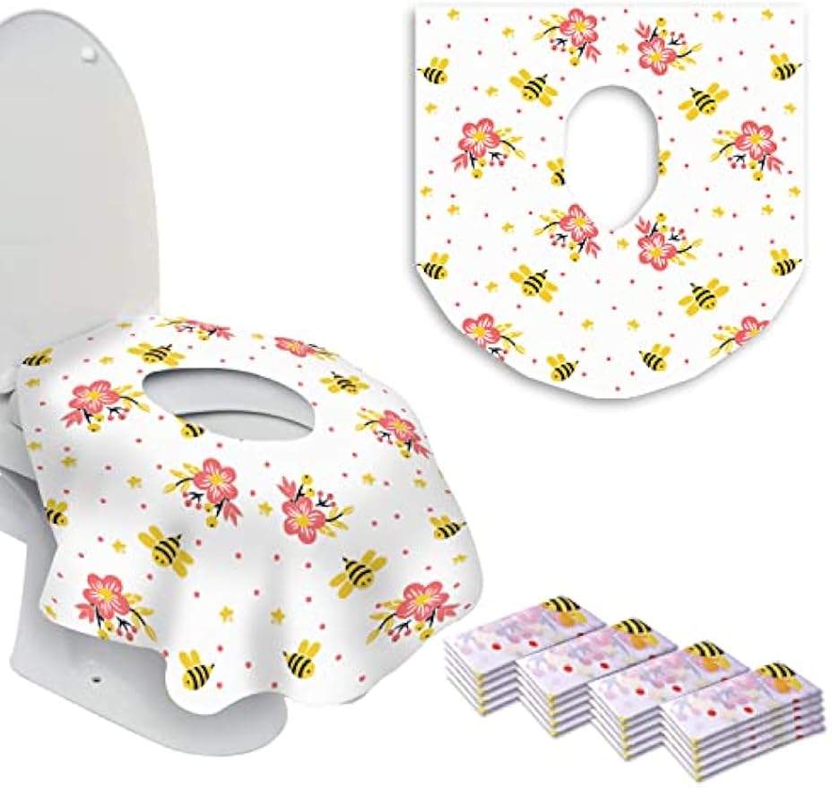 20 XL Toilet Seat Covers Disposable, Kids & Adults Travel Pack | Individually Wrapped, Waterproof, Potty Training, Toddler Liners, Travel Use
