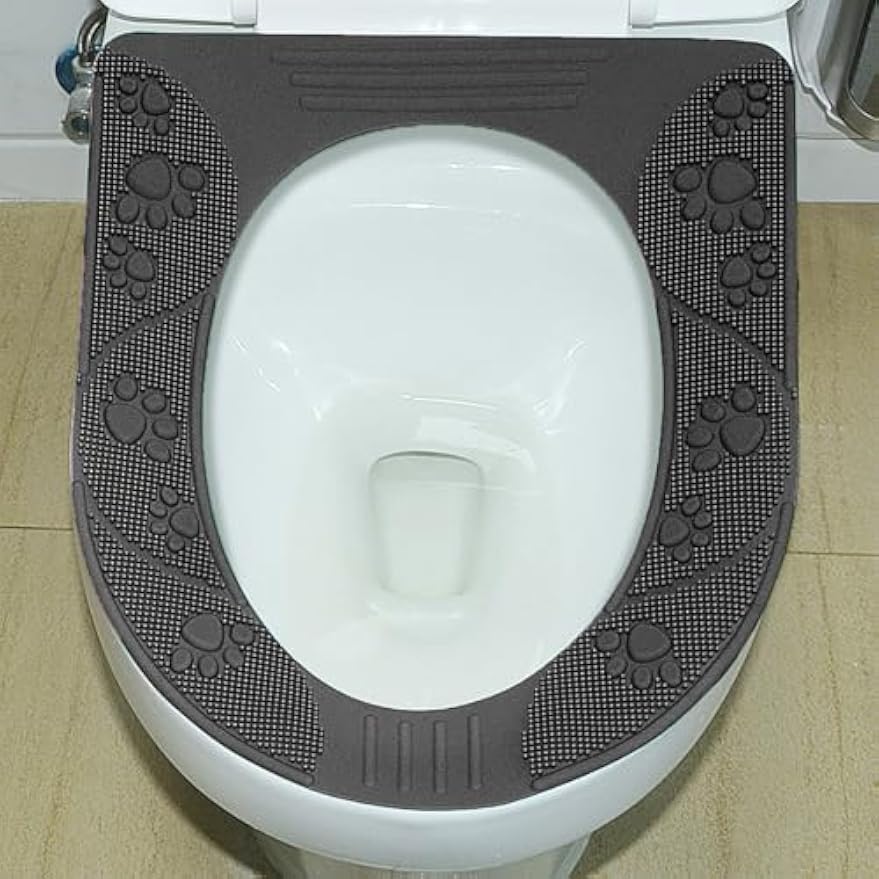 Eujgoov Toilet Seat Cover, Silicone Washable Non Slip Potty Seat Pad 39.5