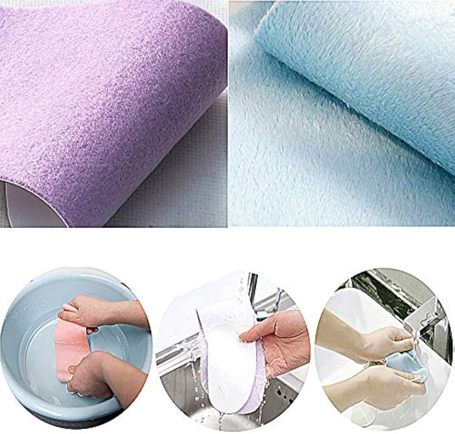 4 Pack Bathroom Warmer Toilet Seat Cover Pads | Washable and Reusable Cushion for Winter
