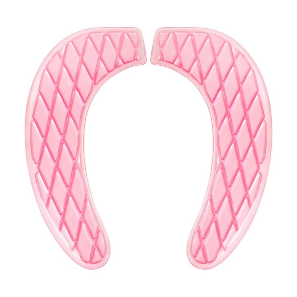 Gel Toilet Seat Cushion - Toilet Cushion for Bathroom - Portable and Washable - Universal Padded Toilet seat for Standard U Shape Toilet Seats -Adhesive Toilet Seat Cushion for Women Seniors (Clear)