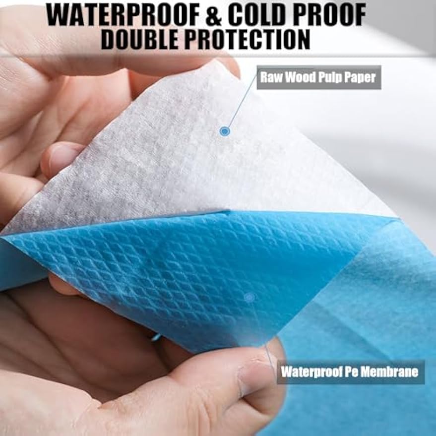 Rgqphantom 50 Pack Toilet Seat Covers Disposable 16x24 Inch XL (50, Blue) | Portable Toilet Liners Travel Seat Cover for Outdoors,Hotel, Hospital, Travel, Public Toilet Seat Cover