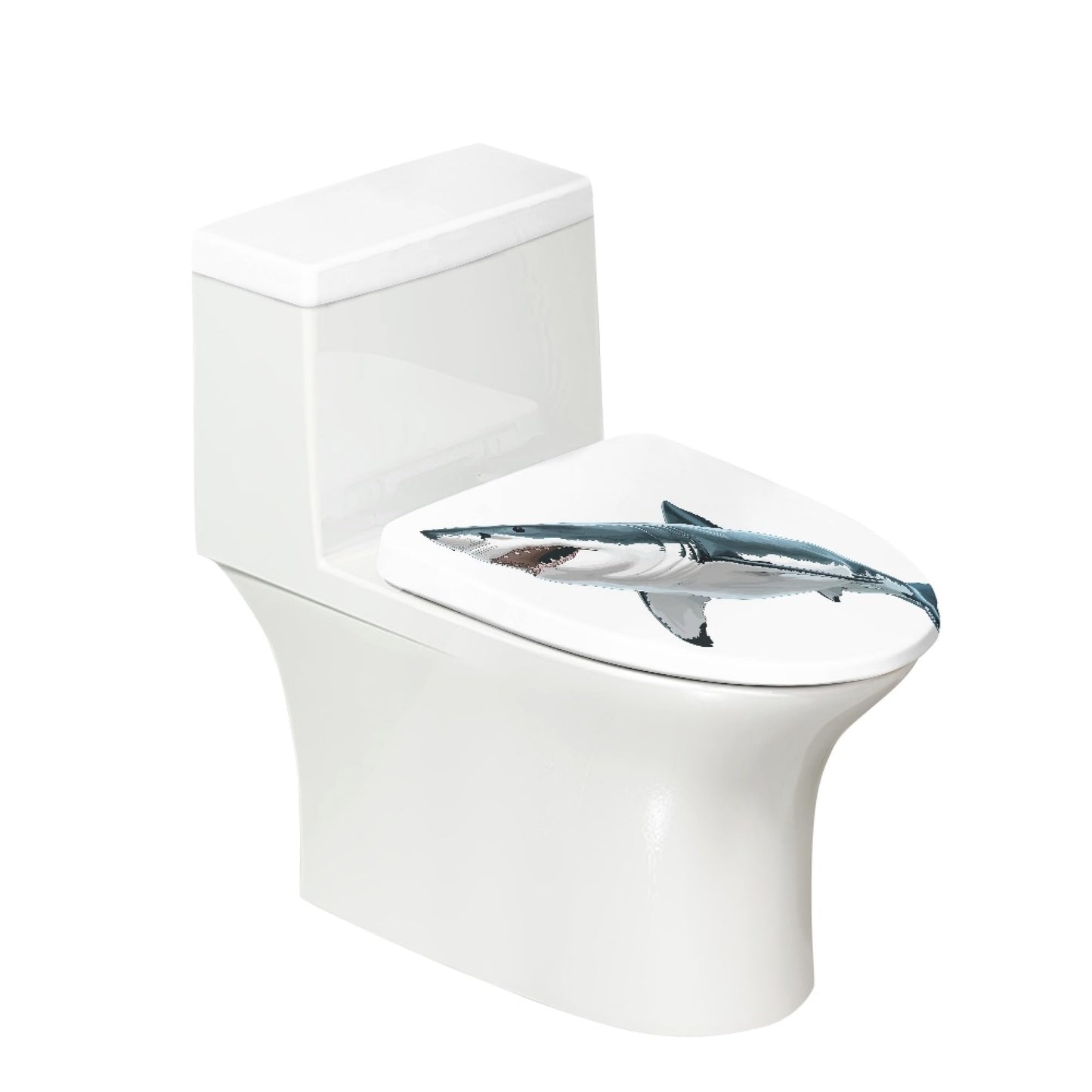 Japanese Fish Set of 2 Toilet Lid and Tank Cover Home Art Orange Pink