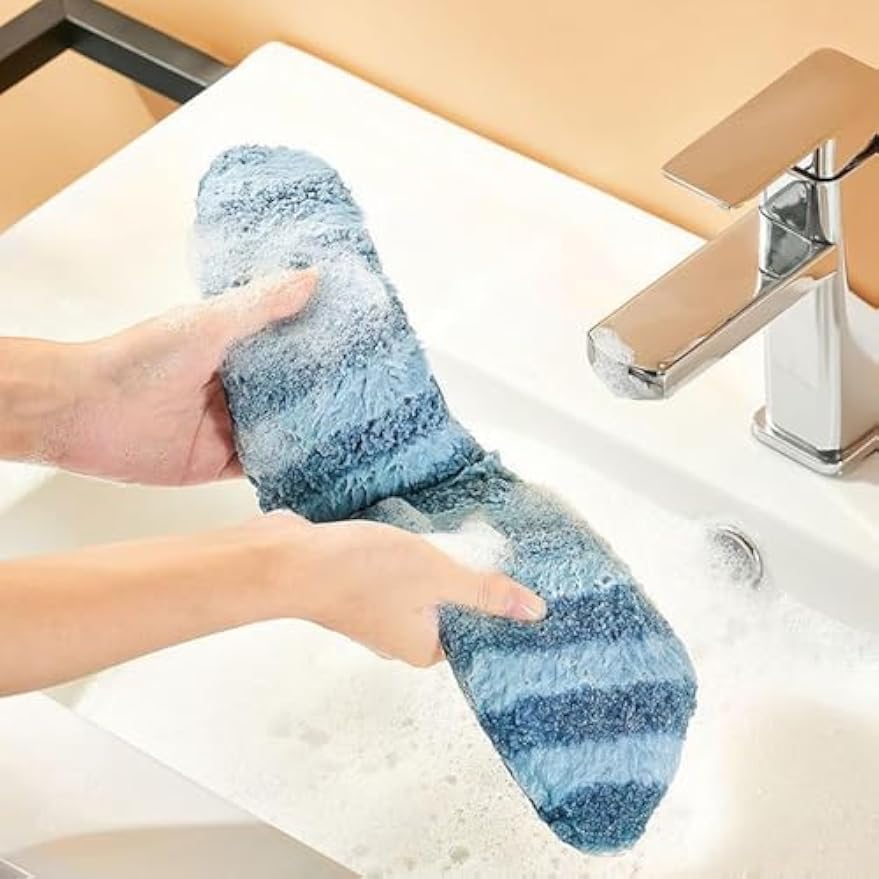 Washable Warm Toilet Seat Cover Pads - Plush Toilet Seat Cushion, Non-Slip Soft Mat, Washable & Machine-Friendly Bathroom Seat Cover with Self-Adhesive Tape for Easy Care