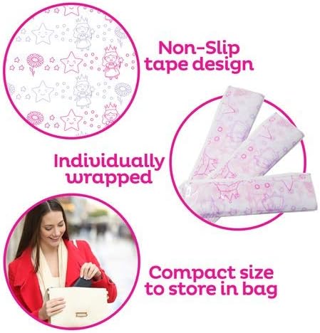 Disposable Toilet Seat Cover for Kids, 40 Pk Individually Wrapped XL | Princess disposable potty liners for toddlers, Waterproof and Extra Large, Potty training essentials for travel