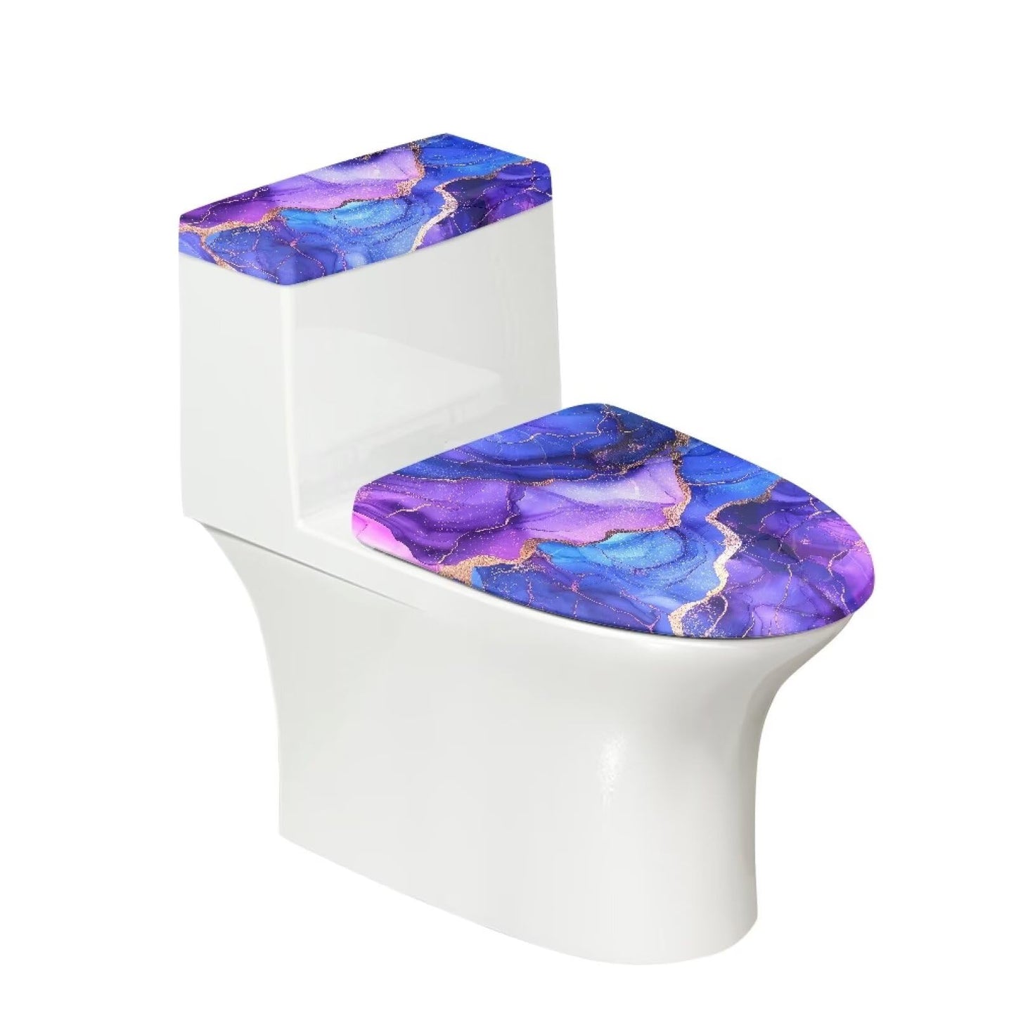 Toilet Lid Covers, Reusable Toilet Seat Covers Removable Toilet Tank Lid Cover for Hotel Home Toilet Keep Toilet Clean(Black Cats)