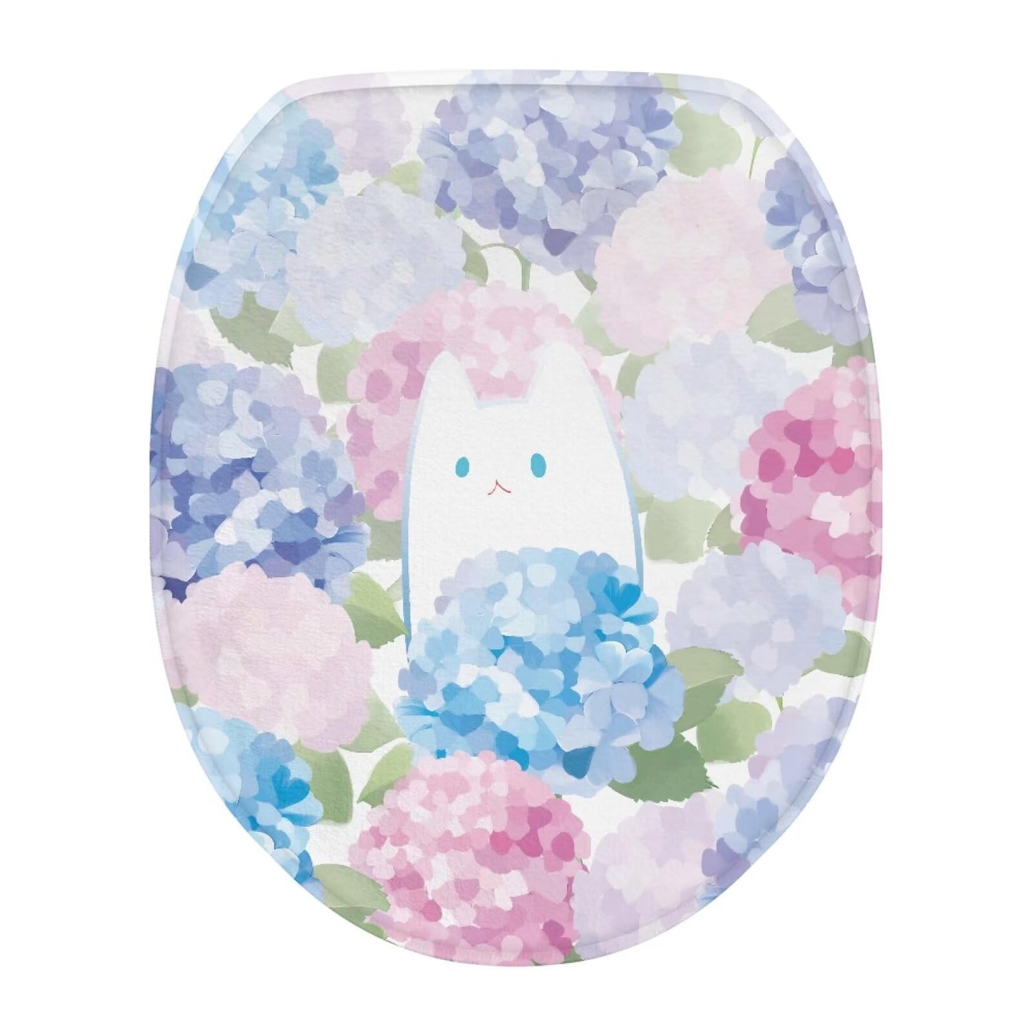 Dinosaur Toilet Lid Cover, Comfortable Dustproof and Reusable Toilet Seat Cover, Flannel Soft Bathroom Accessories Toilet Lid Cover