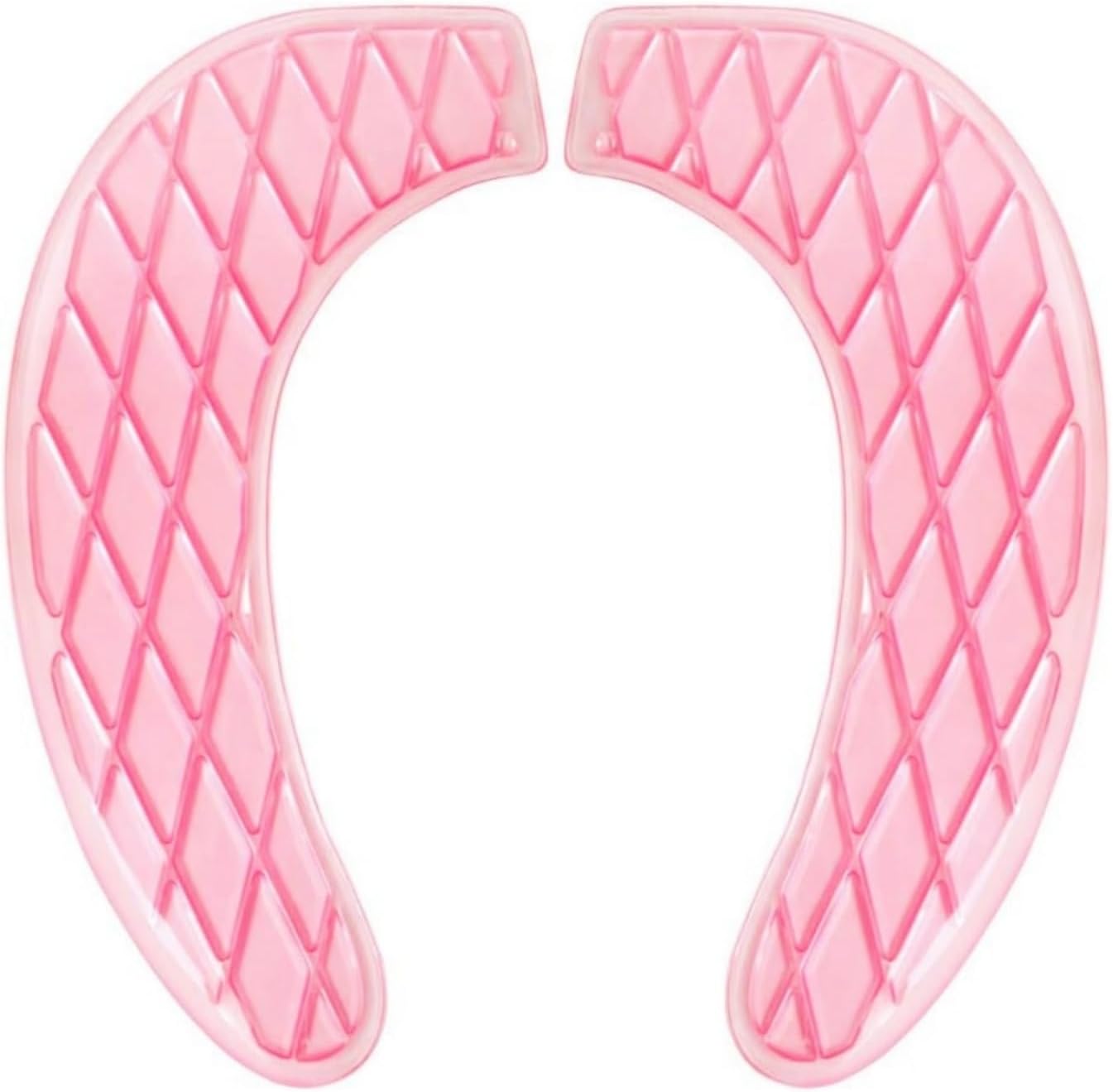 Gel Toilet Seat Cushion - Portable and Washable - Universal padded toilet seat for Standard U Shape Toilet Seats -Adhesive Toilet Seat Cushion for Women Seniors(Pink)