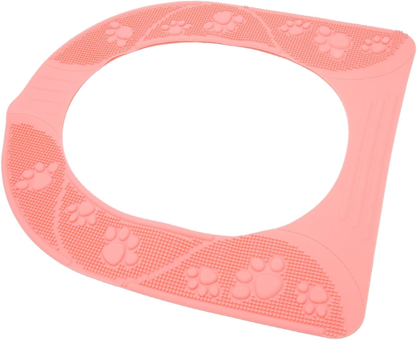 Silicone Toilet Seat Cover, Non Slip Design (Pink) | Washable, soft and durable material, easy to install, fits standard toilets