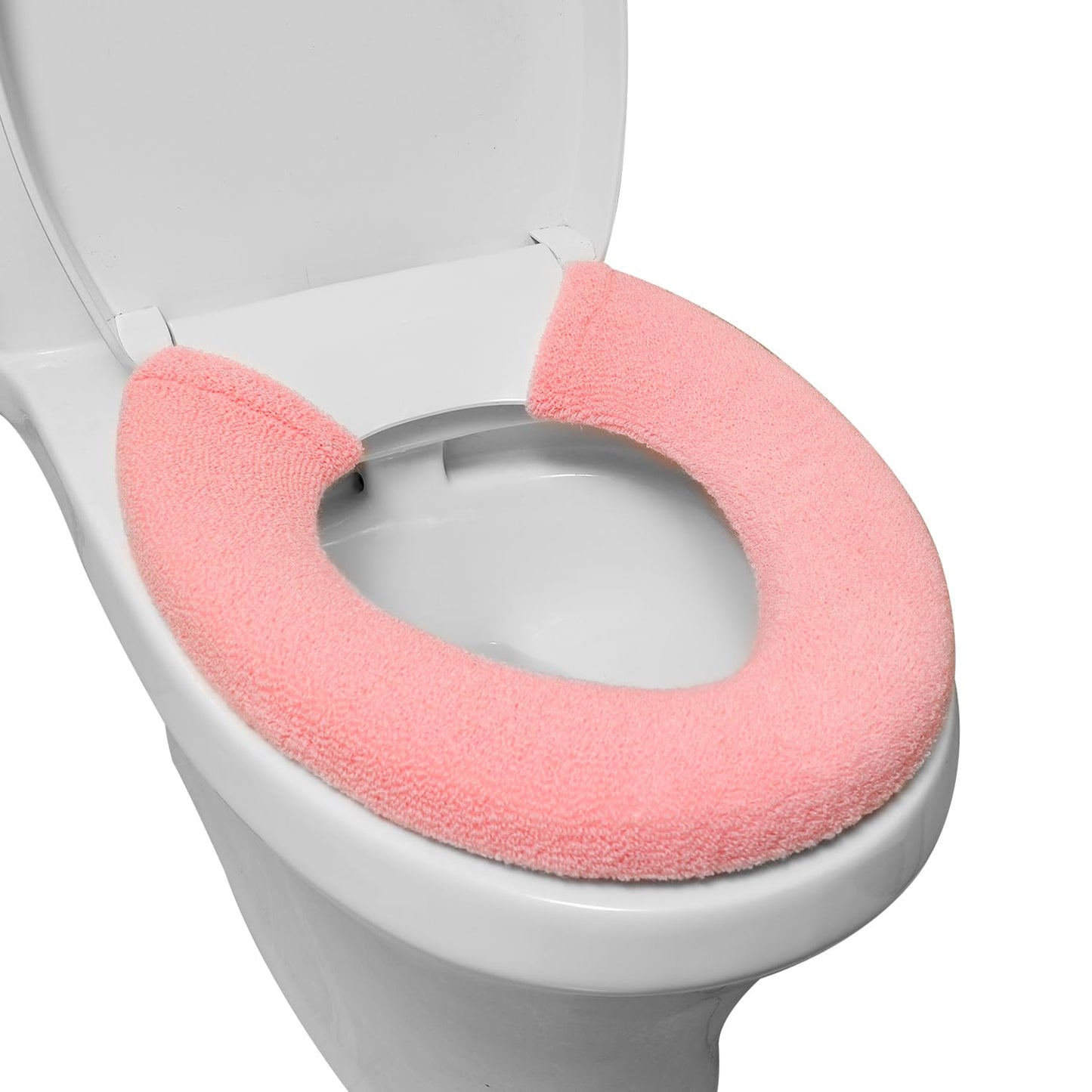 Toilet Seat Cover with Snaps Fixed,Thick Warmer,Machine Washable(grey) | soft thicker warm,easy to install,stretchable,non slip pad,stay in place,universal size,fit most toilet,reusable portable