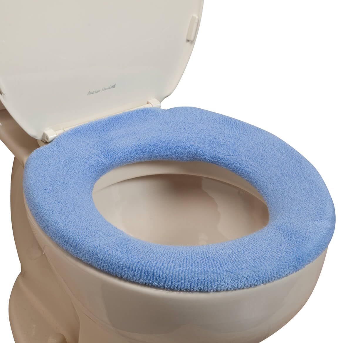 Elastic Cushioned Toilet Seat Cover Universal Fit White | Ivory