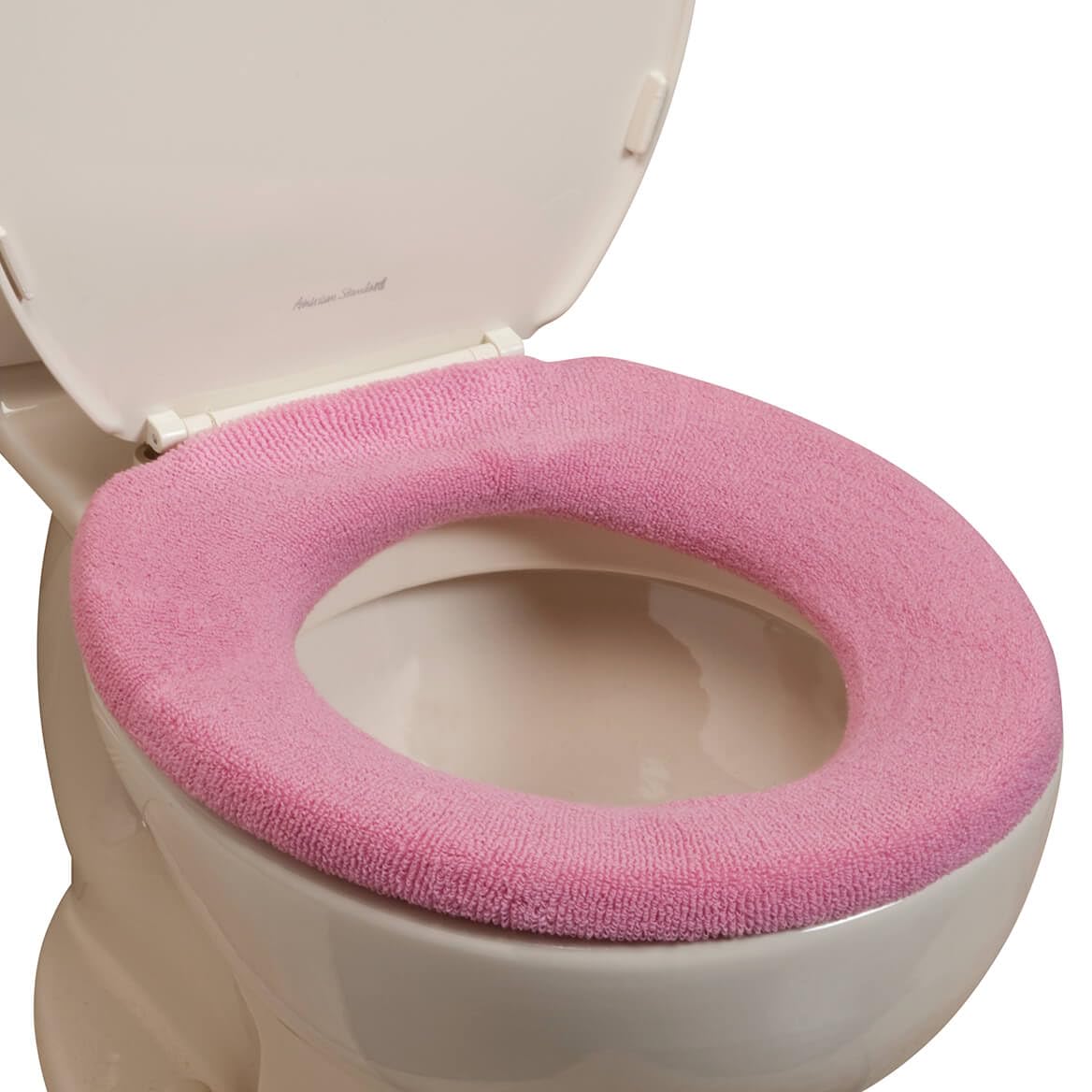 Elastic Cushioned Toilet Seat Cover Universal Fit White | Ivory