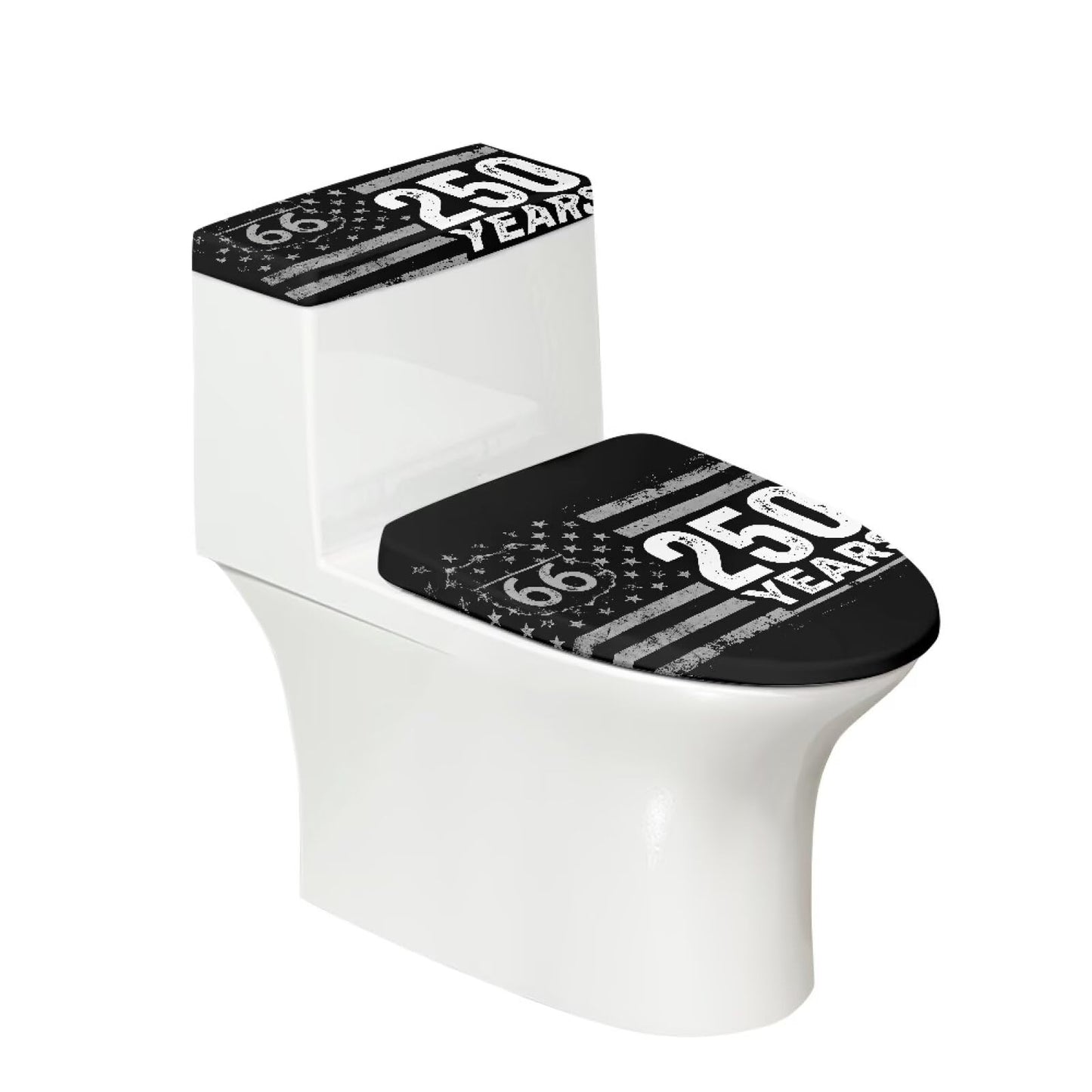Toilet Lid Covers, Reusable Toilet Seat Covers Removable Toilet Tank Lid Cover for Hotel Home Toilet Keep Toilet Clean(Black Cats)