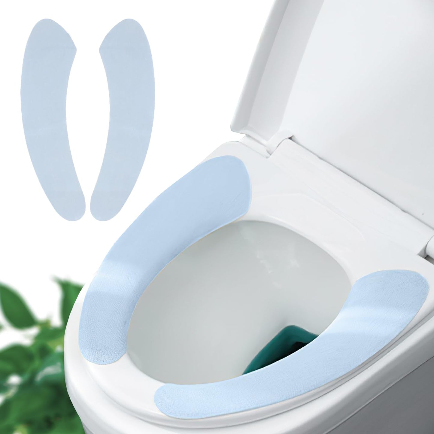 Thin and Warm Toilet Seat Cover Pad – Self-Adhesive, Adjustable and Cut-to-Fit, Comfortable and Easy to Clean, Perfect for Home Bathrooms (Grey)