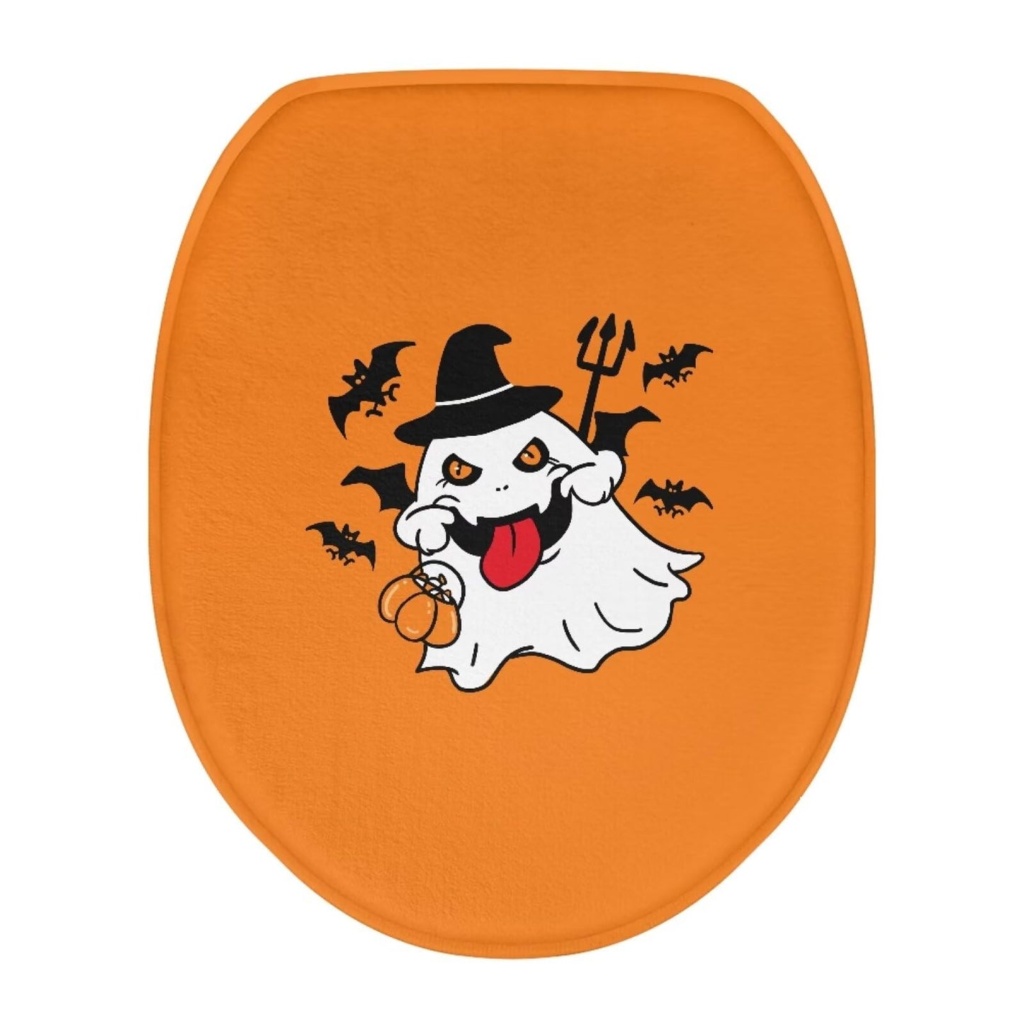 Dinosaur Toilet Lid Cover, Comfortable Dustproof and Reusable Toilet Seat Cover, Flannel Soft Bathroom Accessories Toilet Lid Cover
