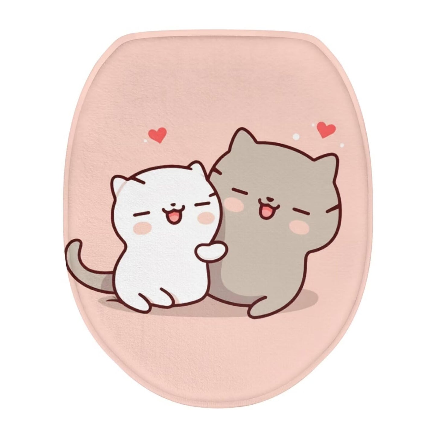 Purple Gothic Cat Toilet Lid Cover Elongated Toilet Seat Lid Covers Replacement Universal Toilet Seat Cover Fits Accessories Decor Soft Toilet Protector Cover Fits Most Toilet Lids-1