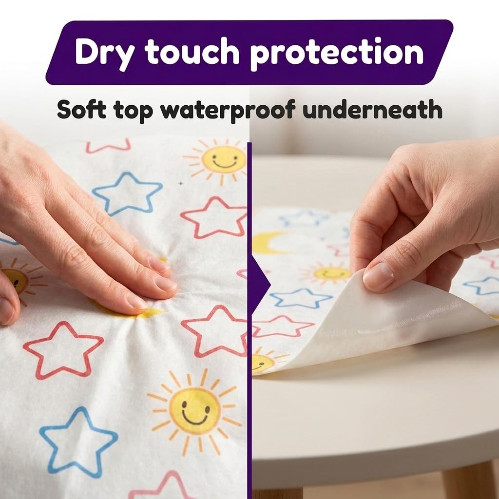 Mighty Clean Baby 22-Pack Disposable Toilet Seat Covers - XL Waterproof Potty Covers for Toddlers, Kids & Adults - Travel, Public Restrooms, Airplane, Potty Training