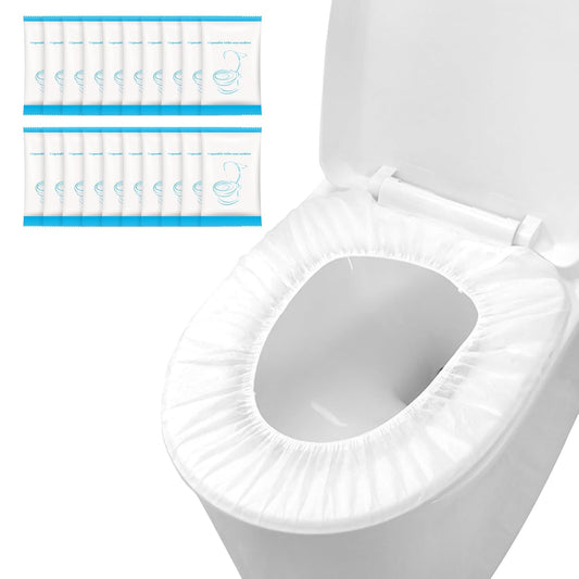 100 Pack Disposable Toilet Seat Cover | Waterproof, Non-Woven Fabric, For Travel, Outing, Hotel, Hospital, Public Toilet, Individual Package