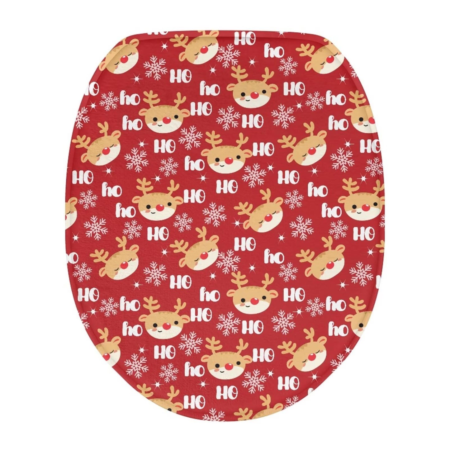 Dinosaur Toilet Lid Cover, Comfortable Dustproof and Reusable Toilet Seat Cover, Flannel Soft Bathroom Accessories Toilet Lid Cover