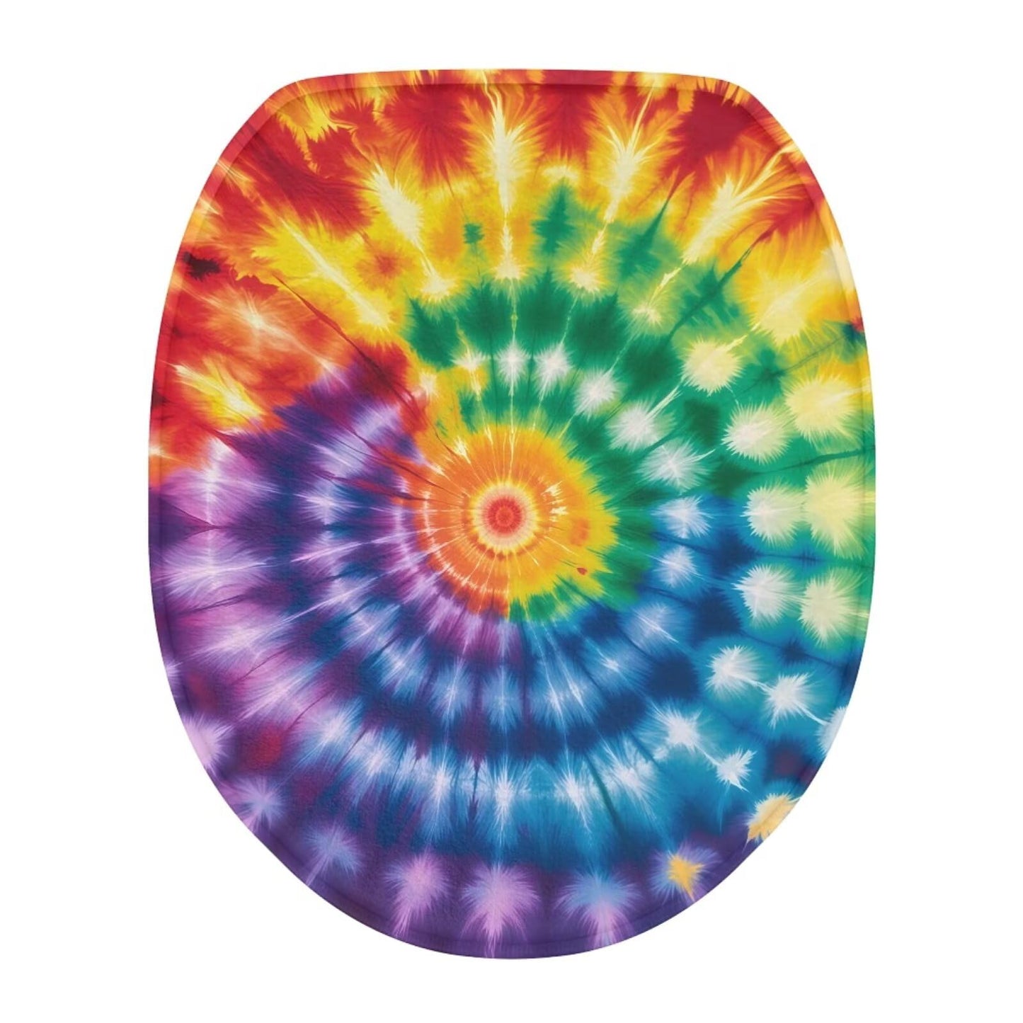 Hummingbird Flower Toilet Lid Covers for Bathroom Hummingbird Flower Toilet Seat Cushion Cover Elongated Reusable Replacement Fabric Elastic Washable Dust Covers