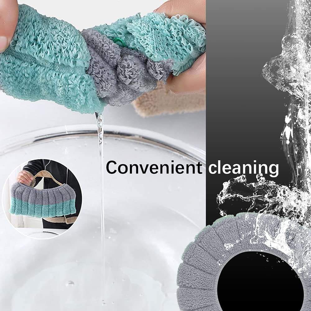 4Pcs Soft Toilet Seat Cover Pads Thicker Warmer Stretchable Washable Cloth Toilet Fits All Oval Toilet Seats