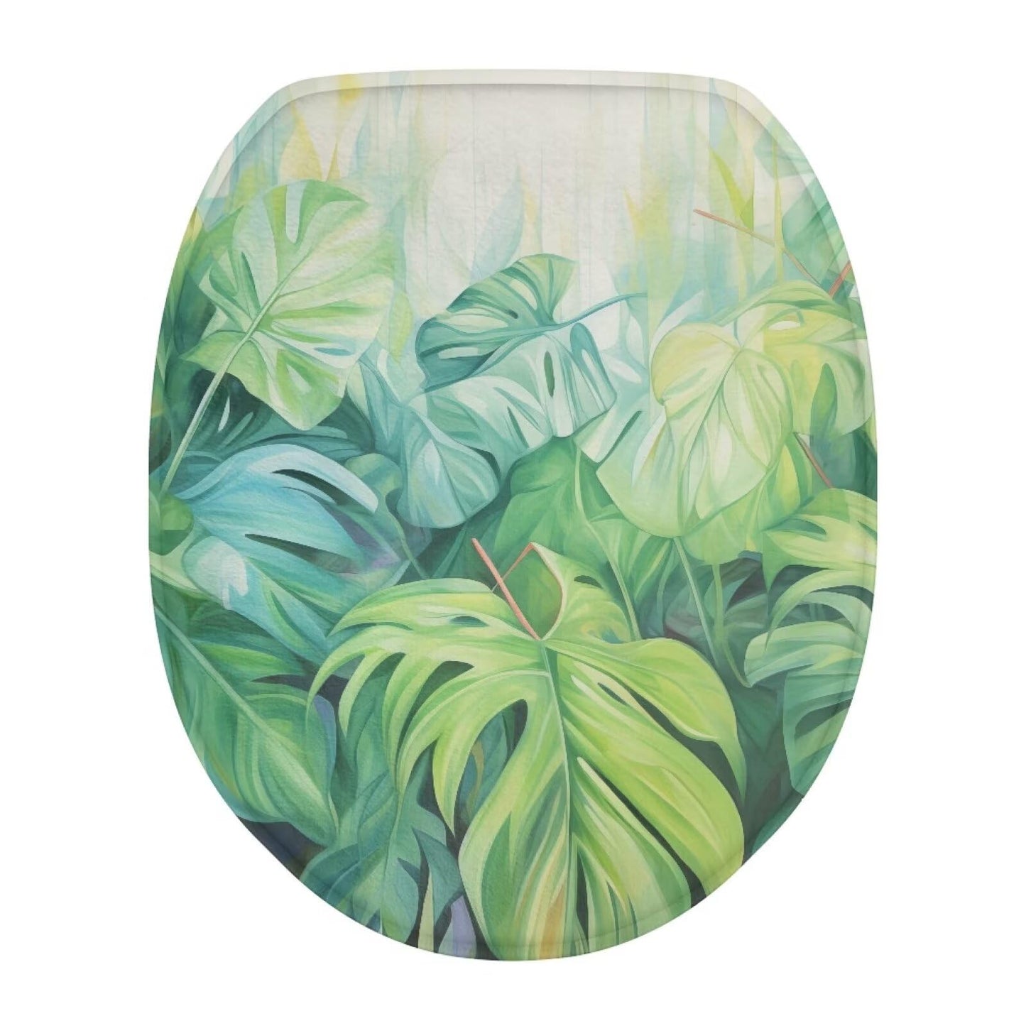 chaqlin Toilet Lid Cover Blue Marble Absorbent Flannel Oval Toilet Seat Covers for Bathroom, Washable Accessories Decor, Stretchable