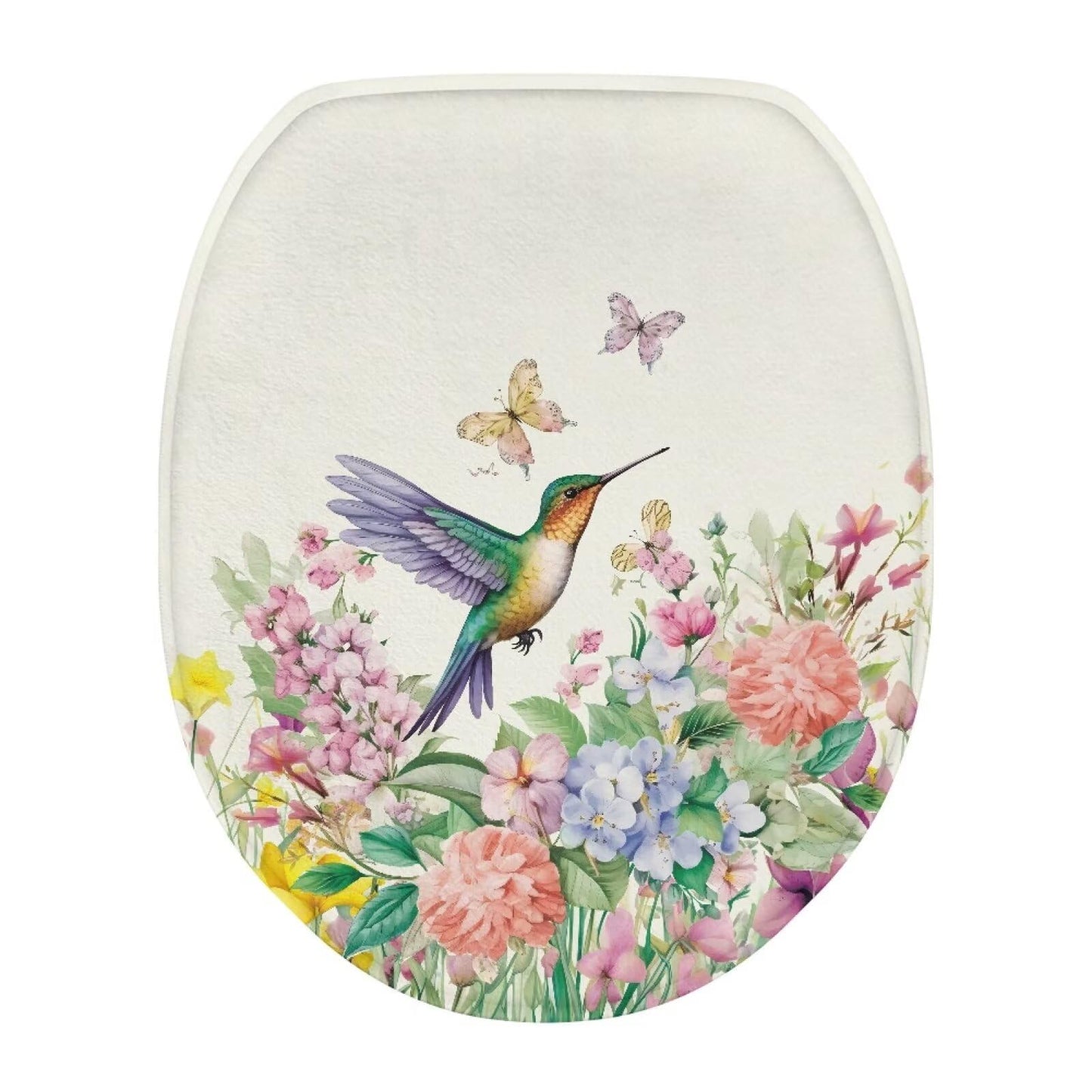 Purple Gothic Cat Toilet Lid Cover Elongated Toilet Seat Lid Covers Replacement Universal Toilet Seat Cover Fits Accessories Decor Soft Toilet Protector Cover Fits Most Toilet Lids-1