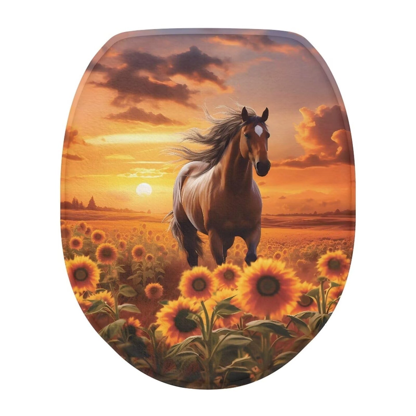 Purple Gothic Cat Toilet Lid Cover Elongated Toilet Seat Lid Covers Replacement Universal Toilet Seat Cover Fits Accessories Decor Soft Toilet Protector Cover Fits Most Toilet Lids-1