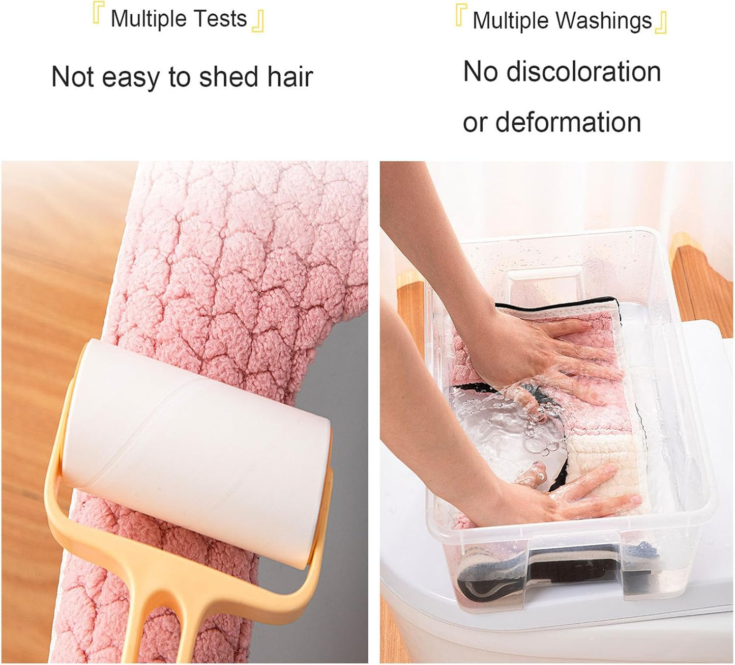 Warm Toilet Seat Cover with Handle for Bathroom (Pink Alpaca) | Thicker Soft Plush Toilet Seat Cover Pad, Easy Installation & Washable