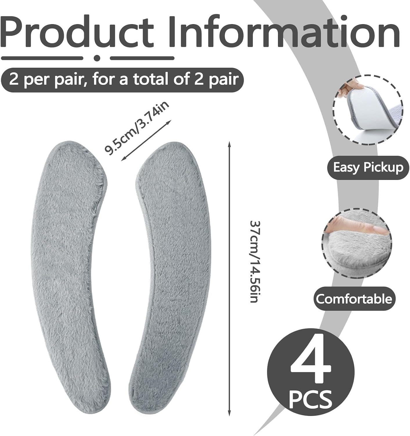 Flannel Elongated Toilet Seat Cushion Warmer, Soft Padded Toilet Seat Covers Washable Lid Cushioned Pad with Memory Foam Reusable Adhesive for Seniors Bathroom Winter A