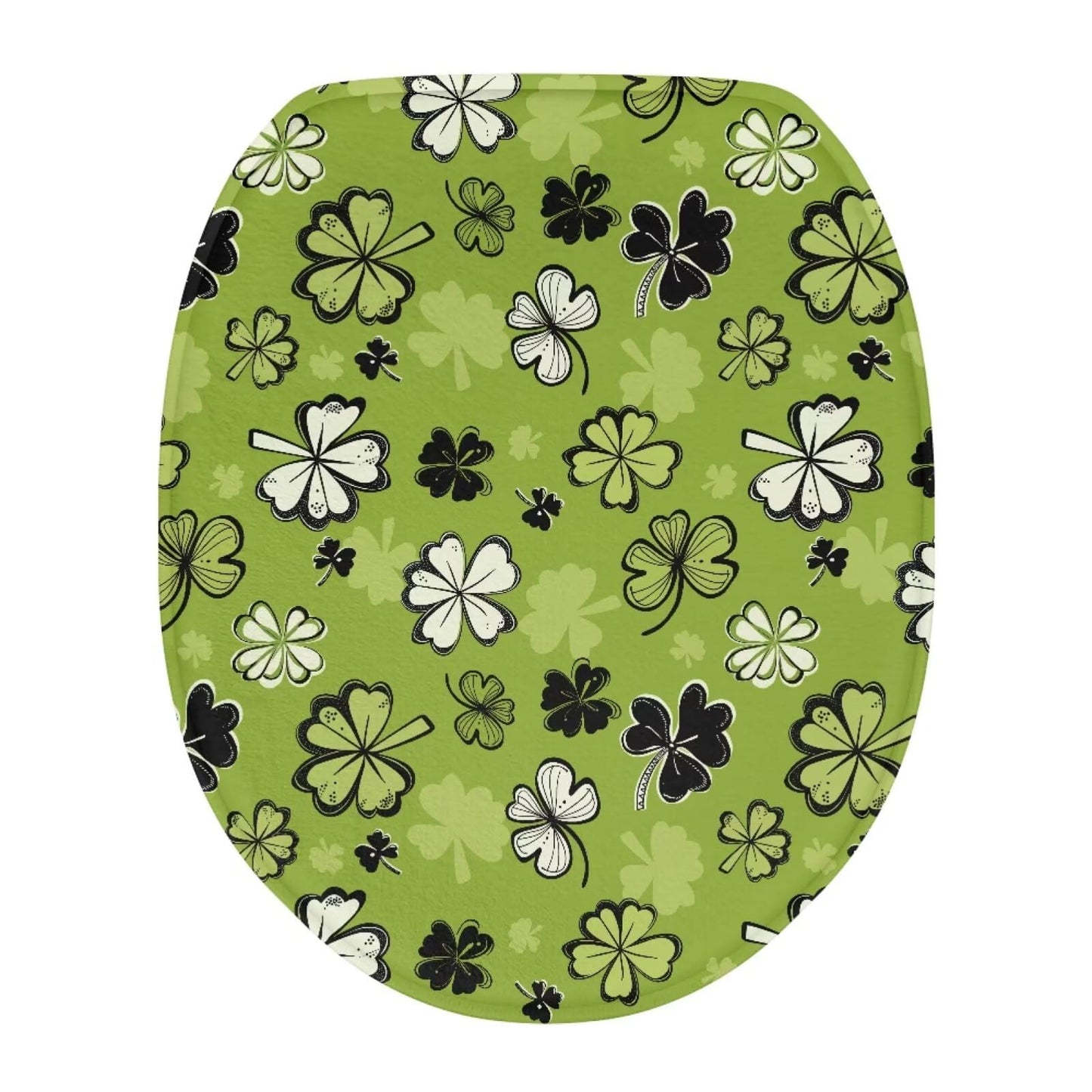 chaqlin Starfish Bathroom Toilet Lid Cover Soft Flannel 17.3''x 13'' Adjustable Toilet Seat Covers Washable Rubber Backing Cover Fits Most Elongated and Oblong Lids
