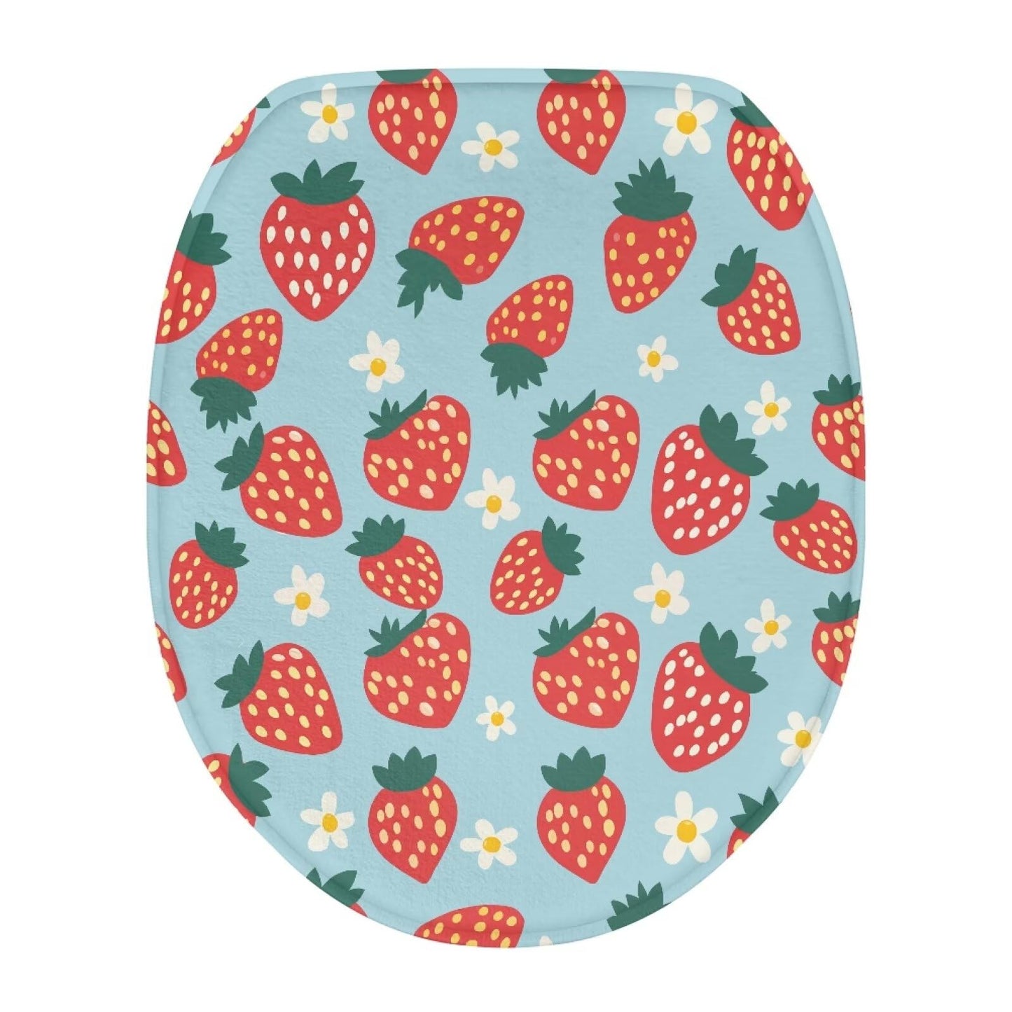Dinosaur Toilet Lid Cover, Comfortable Dustproof and Reusable Toilet Seat Cover, Flannel Soft Bathroom Accessories Toilet Lid Cover
