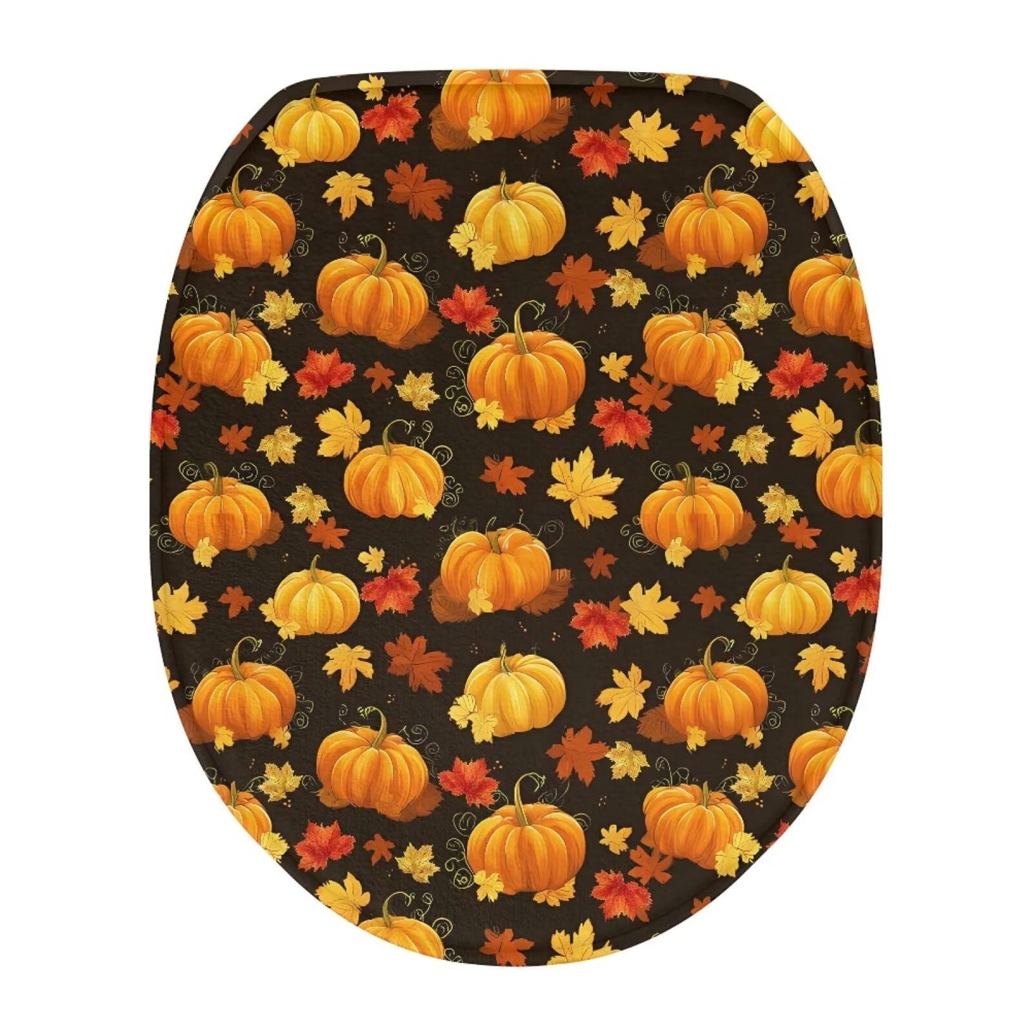 Dinosaur Toilet Lid Cover, Comfortable Dustproof and Reusable Toilet Seat Cover, Flannel Soft Bathroom Accessories Toilet Lid Cover