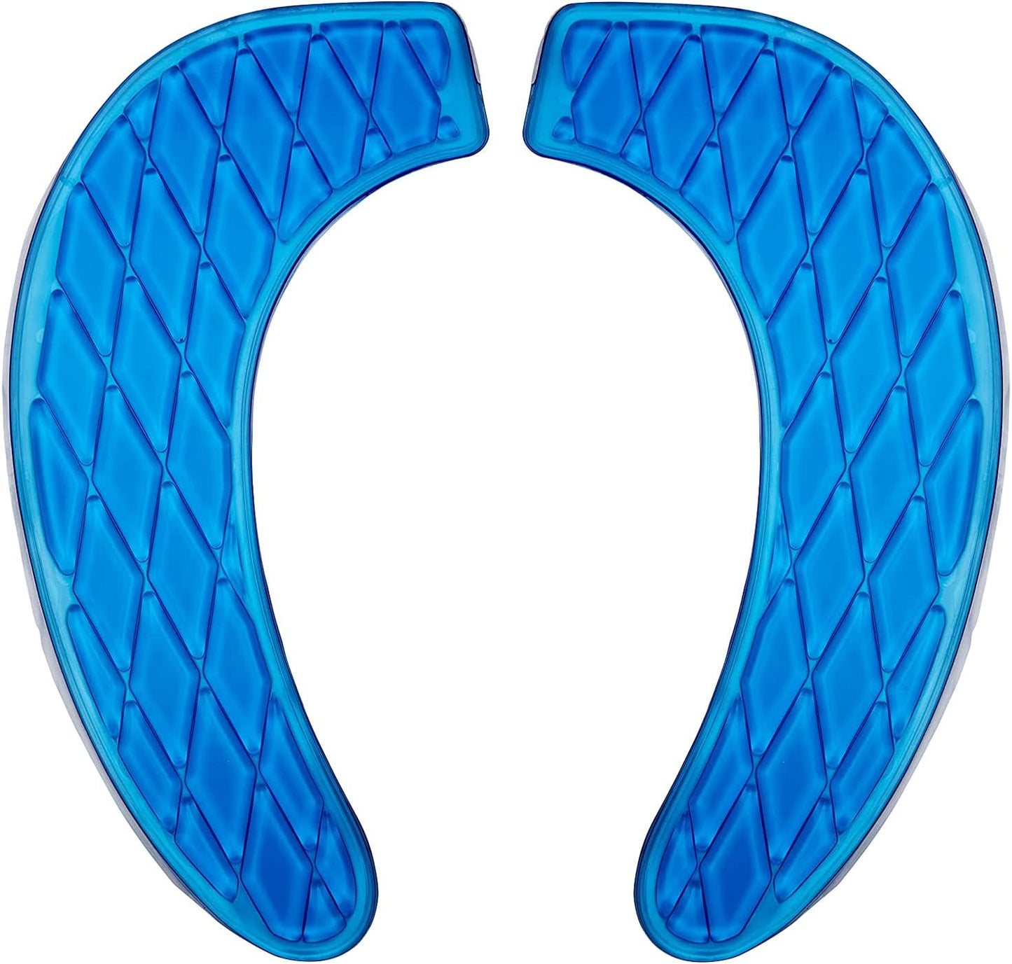 Gel Toilet Seat Cushion Portable and Washable Toilet Seat Cover Universal with Self-Adesive Design(Blue)