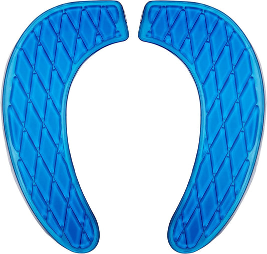 Gel Toilet Seat Cushion Portable and Washable Toilet Seat Cover Universal with Self-Adesive Design(Blue)